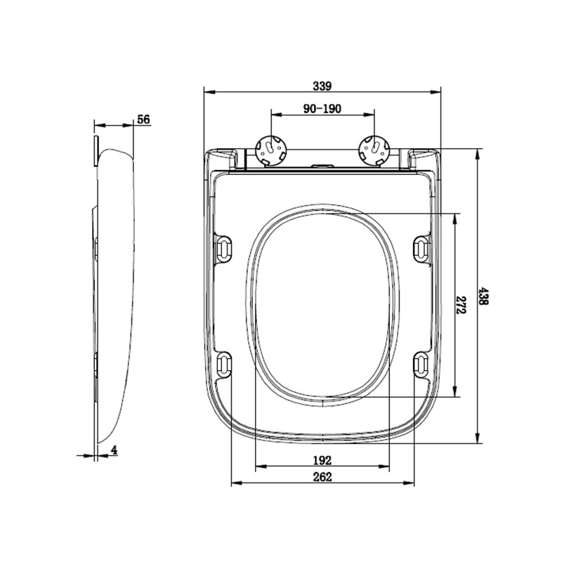 Synergy Venice Quick Release Soft Close Toilet Seat NotJustTaps.co.uk